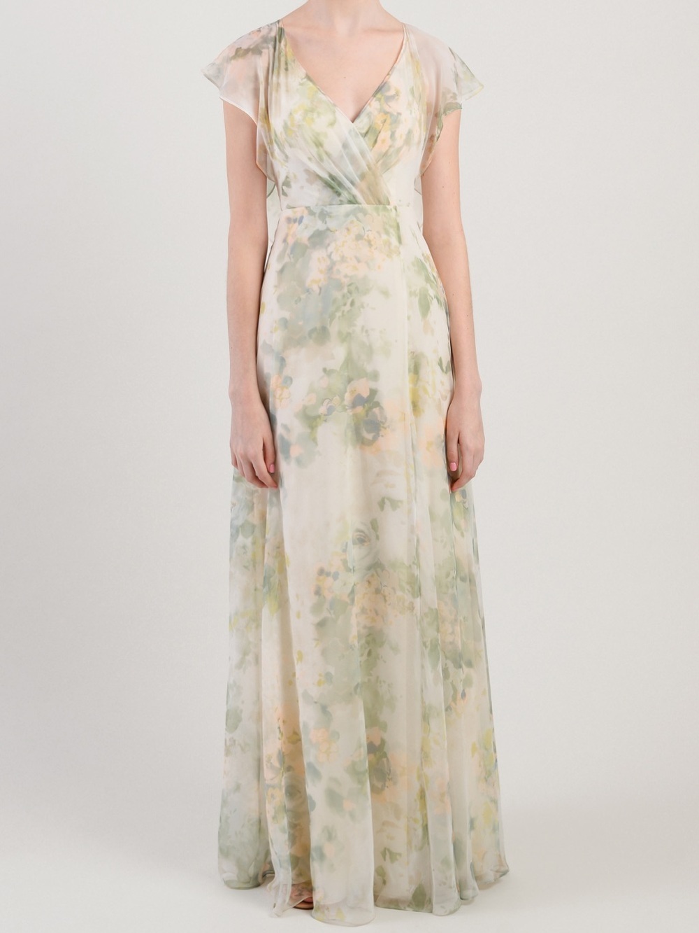 Jenny Yoo Collection Alanna Floral Maxi Dress Gown